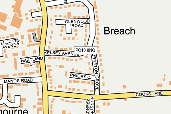 PO10 8NQ map - OS OpenMap – Local (Ordnance Survey)
