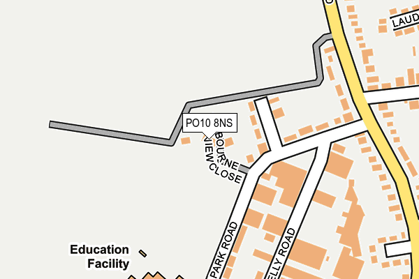 PO10 8NS map - OS OpenMap – Local (Ordnance Survey) PO10 8NS map - OS OpenMap – Local (Ordnance Survey)