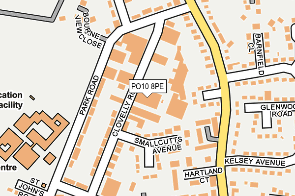 PO10 8PE map - OS OpenMap – Local (Ordnance Survey) PO10 8PE map - OS OpenMap – Local (Ordnance Survey)