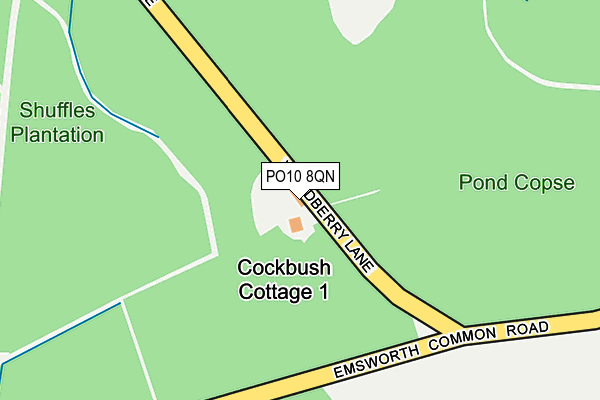 PO10 8QN map - OS OpenMap – Local (Ordnance Survey) PO10 8QN map - OS OpenMap – Local (Ordnance Survey)