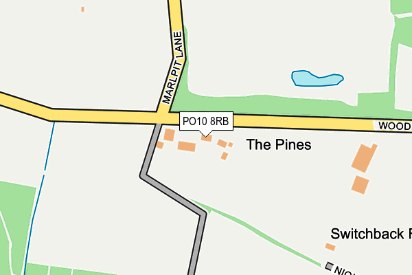 PO10 8RB map - OS OpenMap – Local (Ordnance Survey)