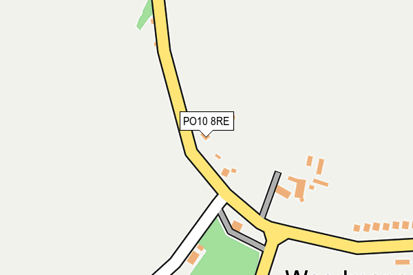 PO10 8RE map - OS OpenMap – Local (Ordnance Survey)