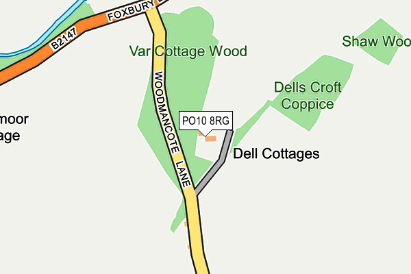 PO10 8RG map - OS OpenMap – Local (Ordnance Survey)