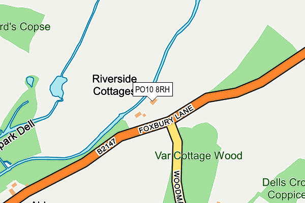 PO10 8RH map - OS OpenMap – Local (Ordnance Survey)