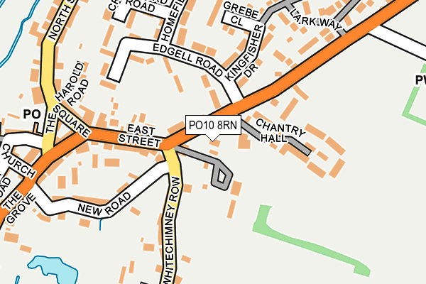 PO10 8RN map - OS OpenMap – Local (Ordnance Survey)