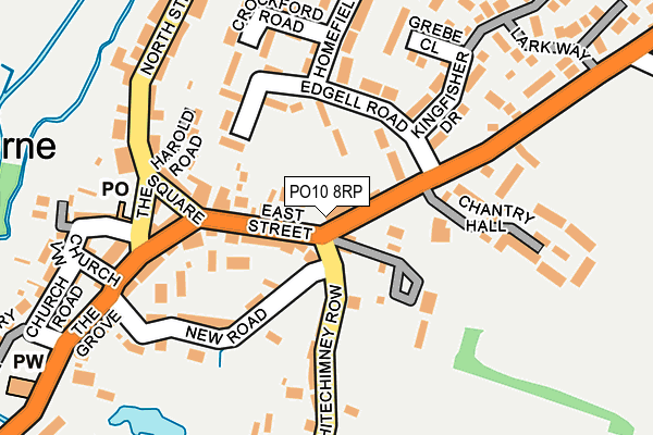 PO10 8RP map - OS OpenMap – Local (Ordnance Survey)