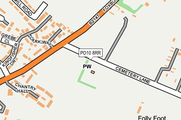 PO10 8RR map - OS OpenMap – Local (Ordnance Survey)