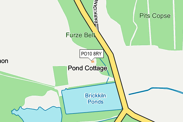 PO10 8RY map - OS OpenMap – Local (Ordnance Survey)