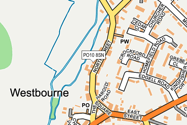 PO10 8SN map - OS OpenMap – Local (Ordnance Survey)