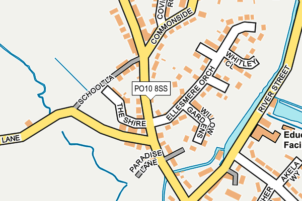 PO10 8SS map - OS OpenMap – Local (Ordnance Survey) PO10 8SS map - OS OpenMap – Local (Ordnance Survey)