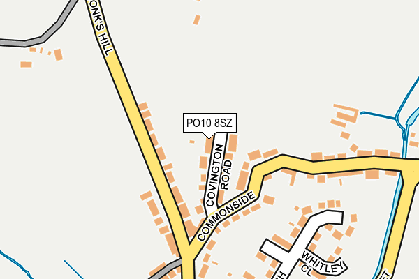 PO10 8SZ map - OS OpenMap – Local (Ordnance Survey) PO10 8SZ map - OS OpenMap – Local (Ordnance Survey)