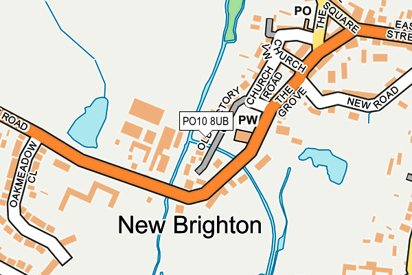 PO10 8UB map - OS OpenMap – Local (Ordnance Survey)