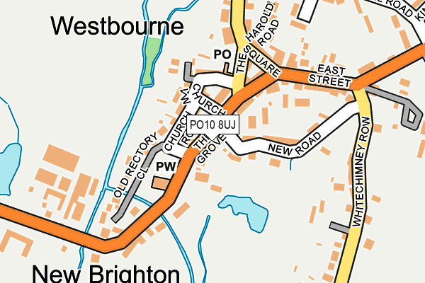 PO10 8UJ map - OS OpenMap – Local (Ordnance Survey)