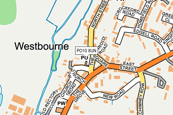 PO10 8UN map - OS OpenMap – Local (Ordnance Survey)
