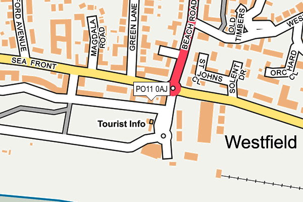PO11 0AJ map - OS OpenMap – Local (Ordnance Survey) PO11 0AJ map - OS OpenMap – Local (Ordnance Survey)