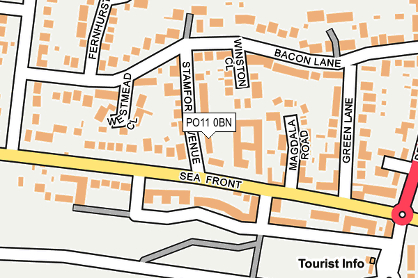 PO11 0BN map - OS OpenMap – Local (Ordnance Survey) PO11 0BN map - OS OpenMap – Local (Ordnance Survey)