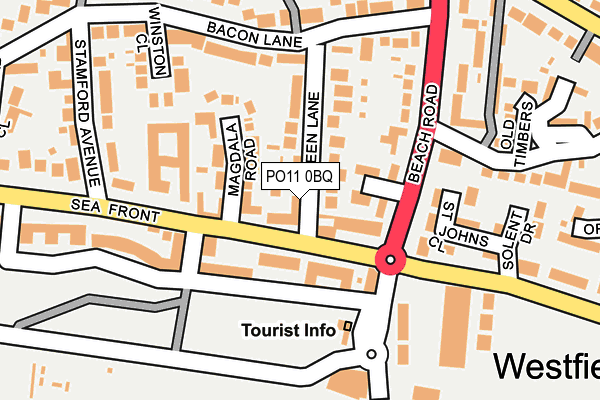 PO11 0BQ map - OS OpenMap – Local (Ordnance Survey) PO11 0BQ map - OS OpenMap – Local (Ordnance Survey)