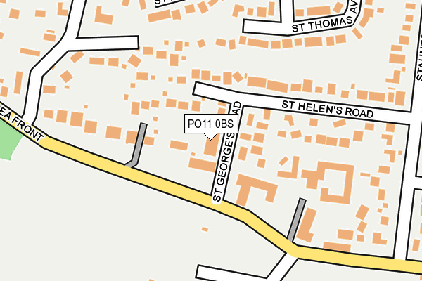 PO11 0BS map - OS OpenMap – Local (Ordnance Survey) PO11 0BS map - OS OpenMap – Local (Ordnance Survey)