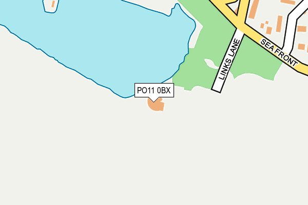 PO11 0BX map - OS OpenMap – Local (Ordnance Survey) PO11 0BX map - OS OpenMap – Local (Ordnance Survey)