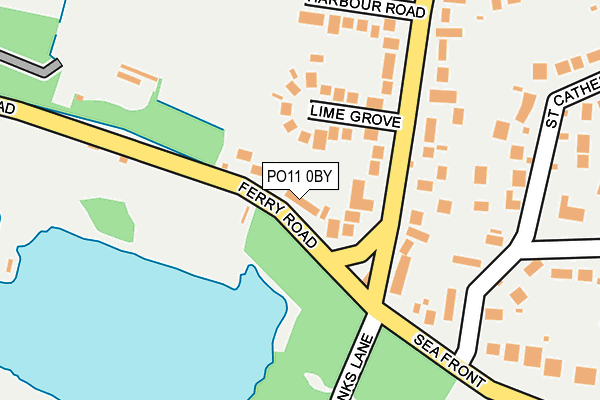 PO11 0BY map - OS OpenMap – Local (Ordnance Survey) PO11 0BY map - OS OpenMap – Local (Ordnance Survey)