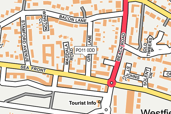 PO11 0DD map - OS OpenMap – Local (Ordnance Survey) PO11 0DD map - OS OpenMap – Local (Ordnance Survey)