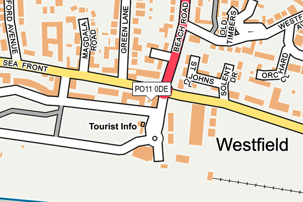 PO11 0DE map - OS OpenMap – Local (Ordnance Survey) PO11 0DE map - OS OpenMap – Local (Ordnance Survey)