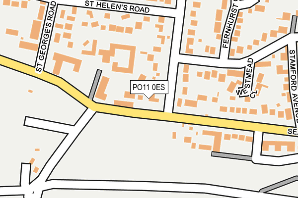 PO11 0ES map - OS OpenMap – Local (Ordnance Survey) PO11 0ES map - OS OpenMap – Local (Ordnance Survey)