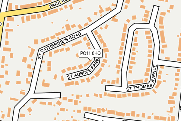 PO11 0HQ map - OS OpenMap – Local (Ordnance Survey) PO11 0HQ map - OS OpenMap – Local (Ordnance Survey)