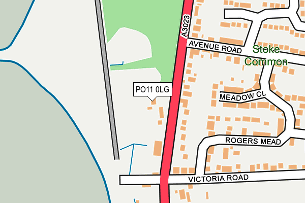 PO11 0LG map - OS OpenMap – Local (Ordnance Survey)