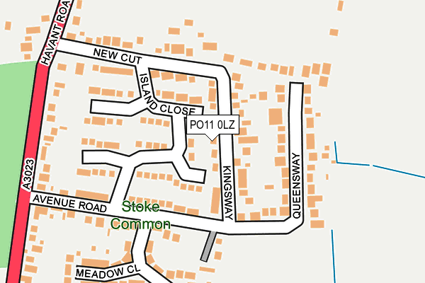 PO11 0LZ map - OS OpenMap – Local (Ordnance Survey) PO11 0LZ map - OS OpenMap – Local (Ordnance Survey)