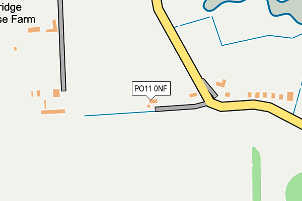 PO11 0NF map - OS OpenMap – Local (Ordnance Survey) PO11 0NF map - OS OpenMap – Local (Ordnance Survey)