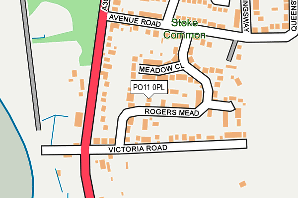 PO11 0PL map - OS OpenMap – Local (Ordnance Survey) PO11 0PL map - OS OpenMap – Local (Ordnance Survey)