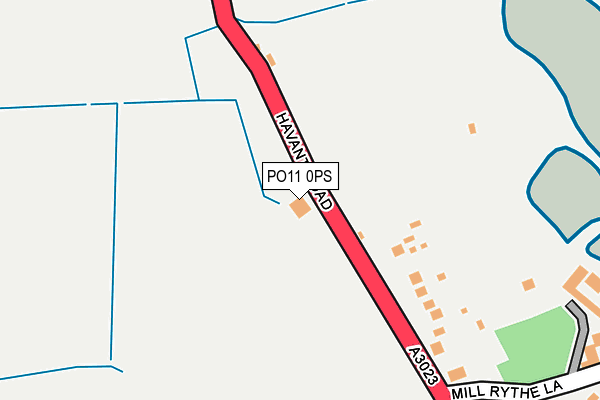 PO11 0PS map - OS OpenMap – Local (Ordnance Survey) PO11 0PS map - OS OpenMap – Local (Ordnance Survey)