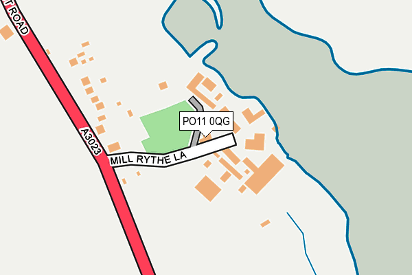 PO11 0QG map - OS OpenMap – Local (Ordnance Survey) PO11 0QG map - OS OpenMap – Local (Ordnance Survey)