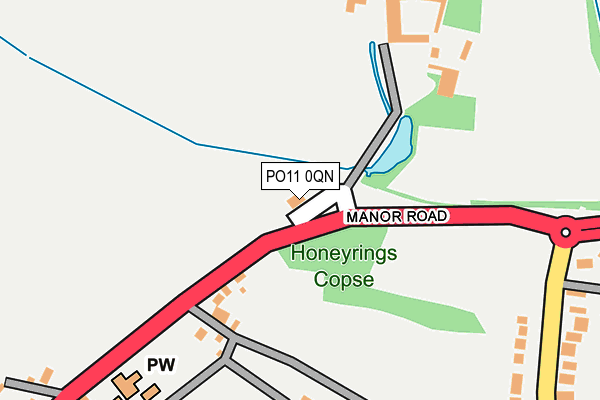 PO11 0QN map - OS OpenMap – Local (Ordnance Survey)