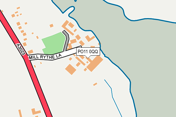 PO11 0QQ map - OS OpenMap – Local (Ordnance Survey) PO11 0QQ map - OS OpenMap – Local (Ordnance Survey)