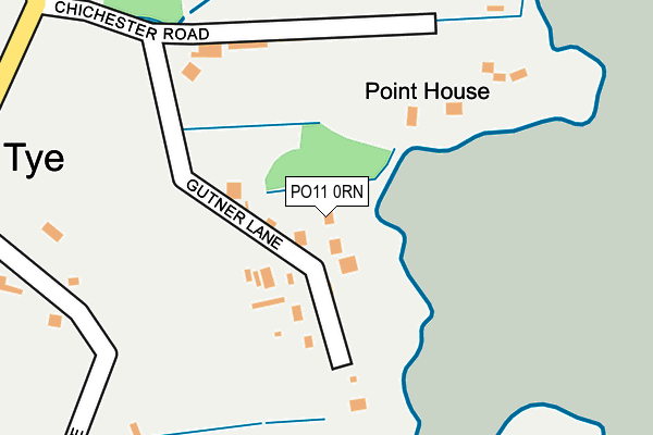 PO11 0RN map - OS OpenMap – Local (Ordnance Survey)