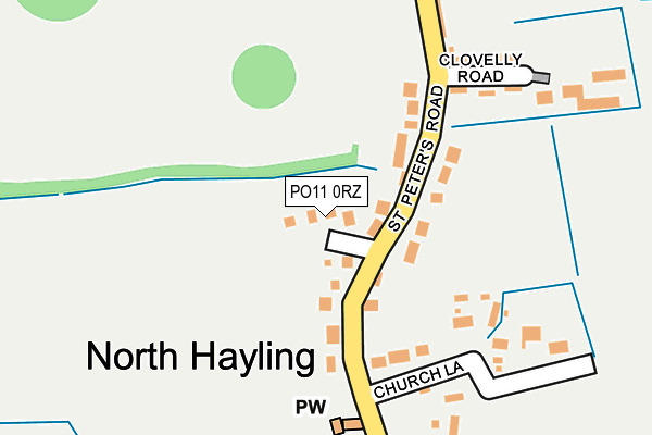 PO11 0RZ map - OS OpenMap – Local (Ordnance Survey) PO11 0RZ map - OS OpenMap – Local (Ordnance Survey)