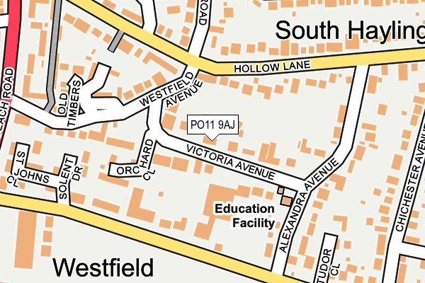 PO11 9AJ map - OS OpenMap – Local (Ordnance Survey) PO11 9AJ map - OS OpenMap – Local (Ordnance Survey)