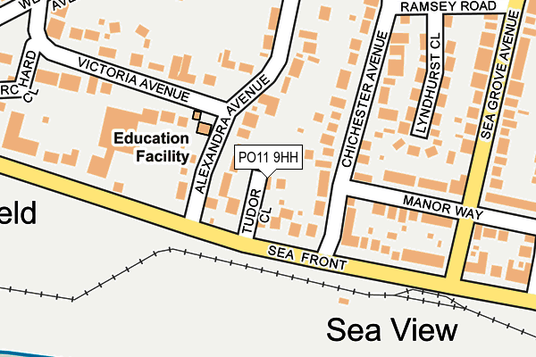 PO11 9HH map - OS OpenMap – Local (Ordnance Survey) PO11 9HH map - OS OpenMap – Local (Ordnance Survey)