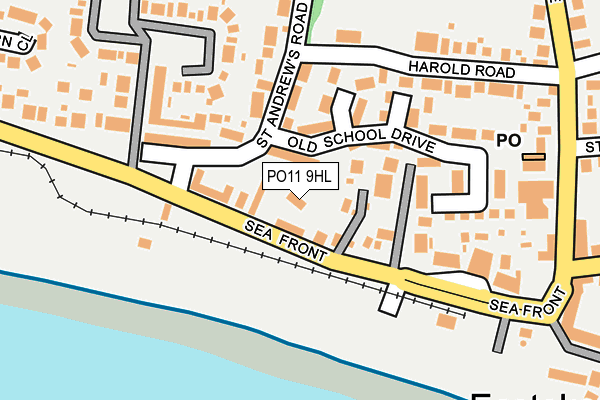 PO11 9HL map - OS OpenMap – Local (Ordnance Survey) PO11 9HL map - OS OpenMap – Local (Ordnance Survey)
