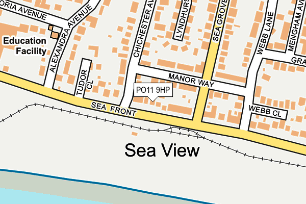 PO11 9HP map - OS OpenMap – Local (Ordnance Survey) PO11 9HP map - OS OpenMap – Local (Ordnance Survey)