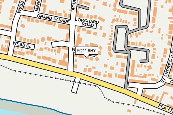 PO11 9HY map - OS OpenMap – Local (Ordnance Survey) PO11 9HY map - OS OpenMap – Local (Ordnance Survey)