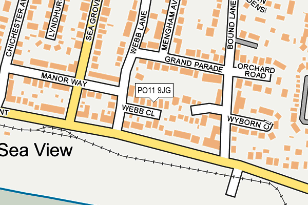 PO11 9JG map - OS OpenMap – Local (Ordnance Survey) PO11 9JG map - OS OpenMap – Local (Ordnance Survey)