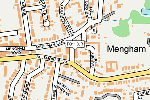 PO11 9JR map - OS OpenMap – Local (Ordnance Survey) PO11 9JR map - OS OpenMap – Local (Ordnance Survey)