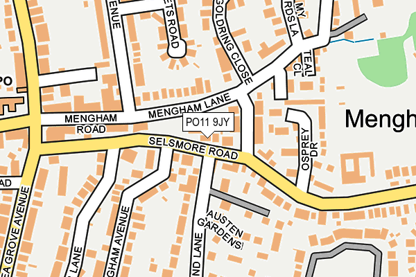 PO11 9JY map - OS OpenMap – Local (Ordnance Survey) PO11 9JY map - OS OpenMap – Local (Ordnance Survey)