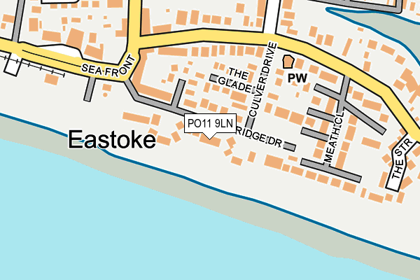 PO11 9LN map - OS OpenMap – Local (Ordnance Survey) PO11 9LN map - OS OpenMap – Local (Ordnance Survey)
