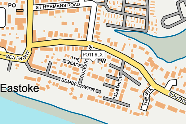 PO11 9LX map - OS OpenMap – Local (Ordnance Survey) PO11 9LX map - OS OpenMap – Local (Ordnance Survey)