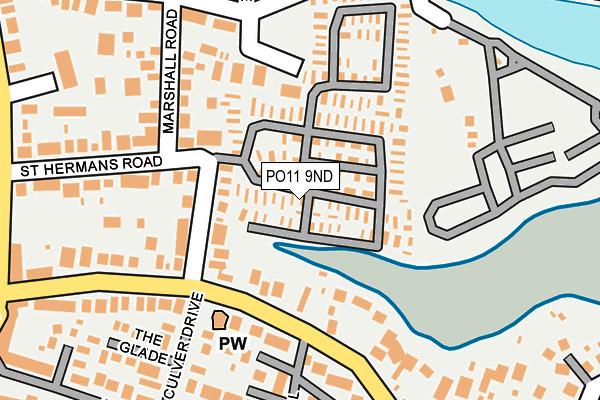 PO11 9ND map - OS OpenMap – Local (Ordnance Survey) PO11 9ND map - OS OpenMap – Local (Ordnance Survey)