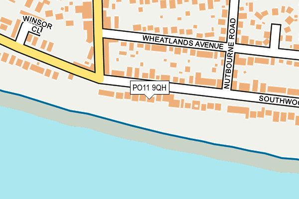 PO11 9QH map - OS OpenMap – Local (Ordnance Survey) PO11 9QH map - OS OpenMap – Local (Ordnance Survey)